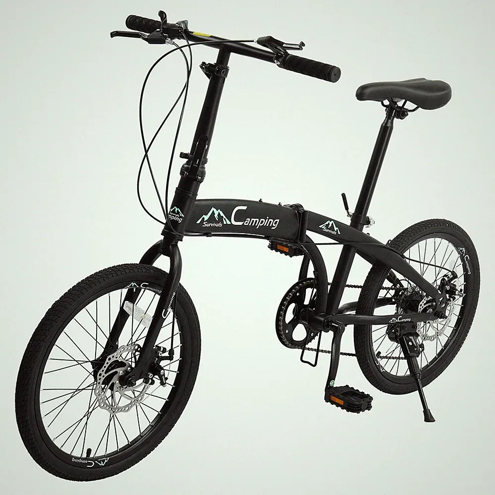 20'' Folding Bike Shimano 7 Speed Foldable Bicycle Road Bike Double Disc Brake