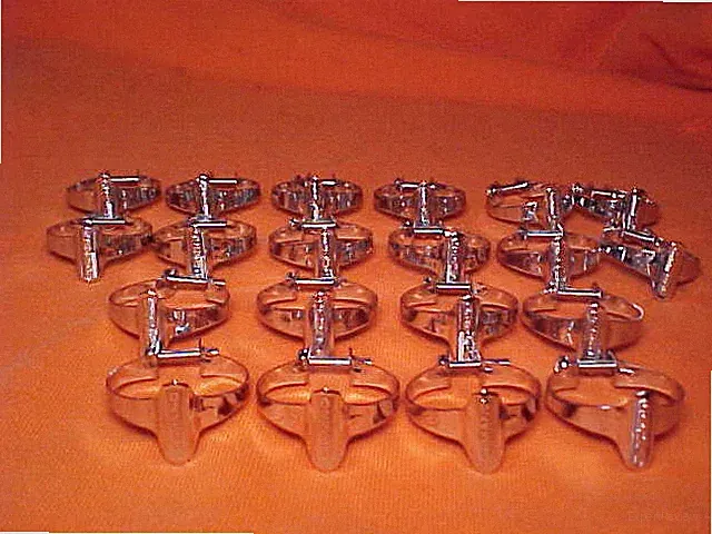 20 Vintage Shimano Road Bike Touring BMX Bicycle 1" Chrome Cable Clamps. nos
