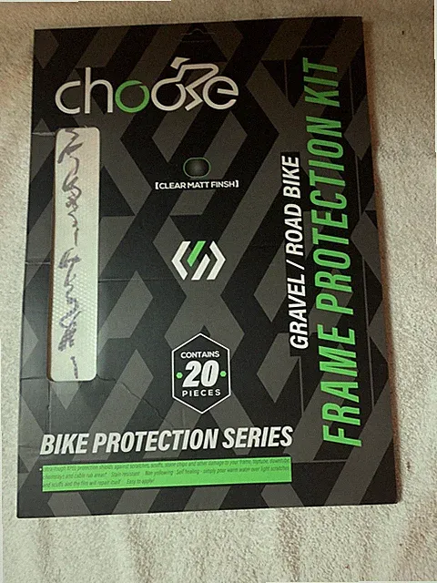 Bicycle Frame Protection Set 20 Pieces for Gravel & Road Bikes Clear Wrap