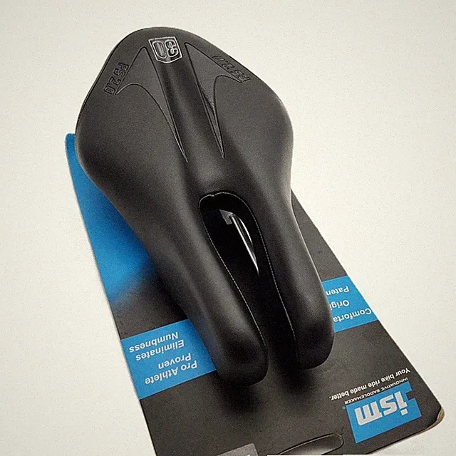 ISM PS 2.0 30-Series Split-Nose Black Gel Foam Road Bike Saddle Cr-Mo Rails