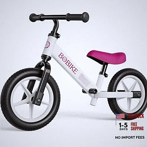 Toddler Balance Bike 2 Year Old, Balance Bike with Footrest for Ages 2 White