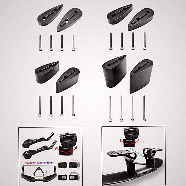 Triathlon Bicycle Aero Bar Height Adjuster Kit Lightweight Accessory